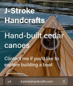 cedar strip canoe for sale